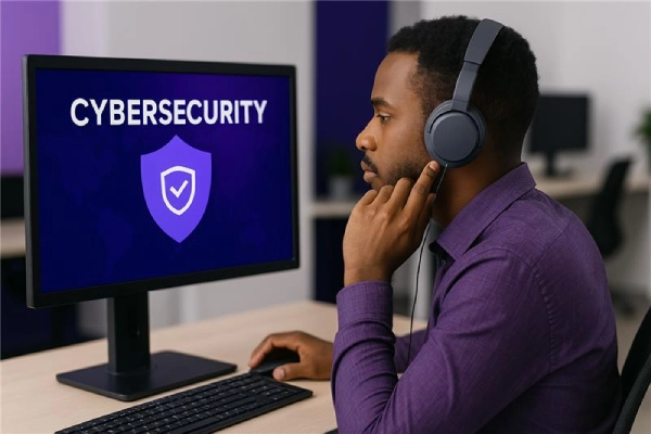 image with person listening to videos