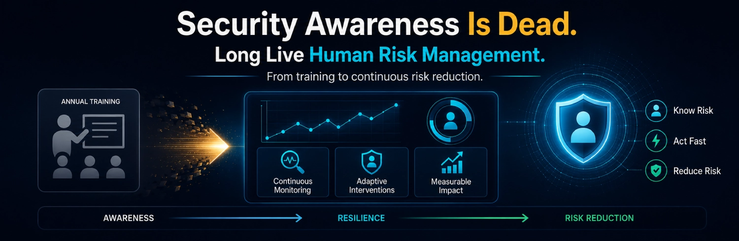 Security Awareness Is Dead Long Live Human Risk Management